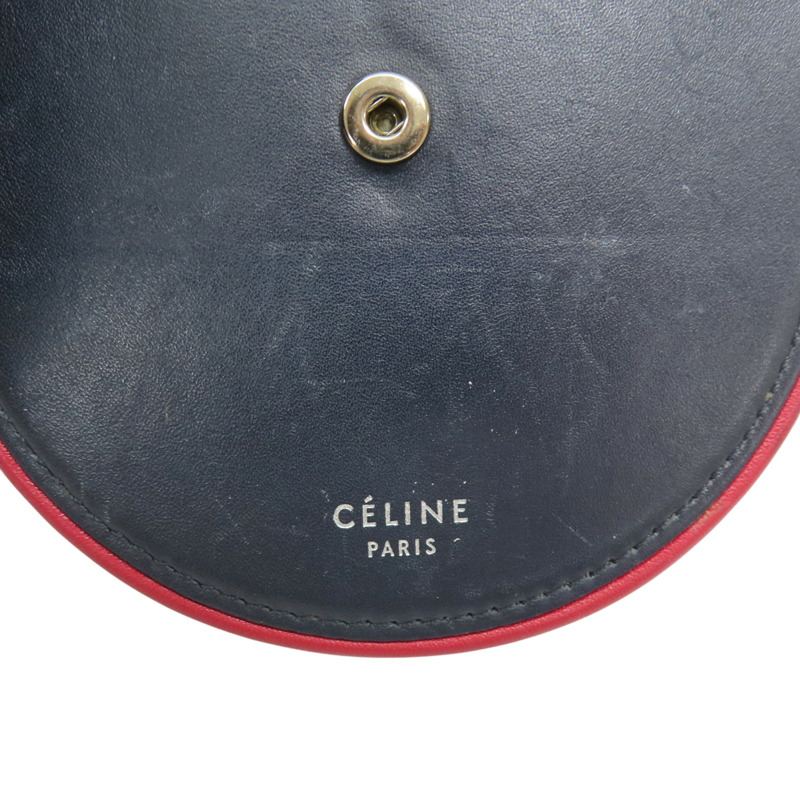 藍色 牛皮 零錢包【CELINE 賽琳】-5