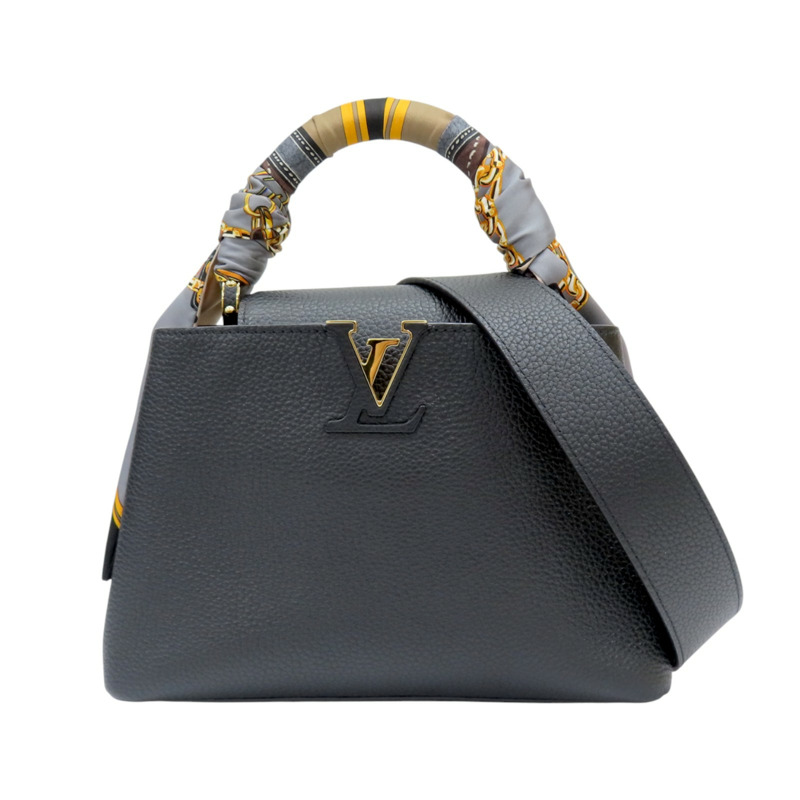 黑色牛皮 Capucines BB 兩用包【LOUIS VUITTON LV 路易威登】 M20536-0
