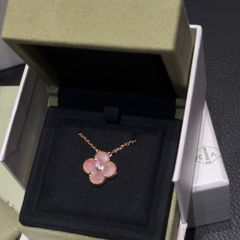 VCA梵克雅寶2025聖誕限量幸運草項鍊,全新未使用-4