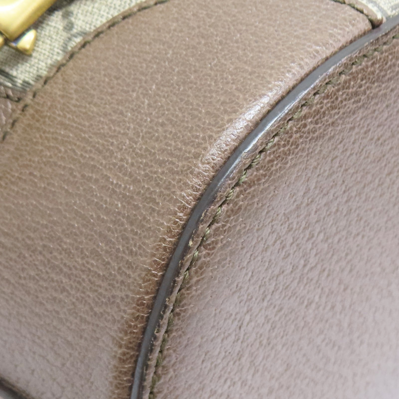 烏木色 PVC塗層帆布 水桶 兩用包【GUCCI 古馳】 473875-11