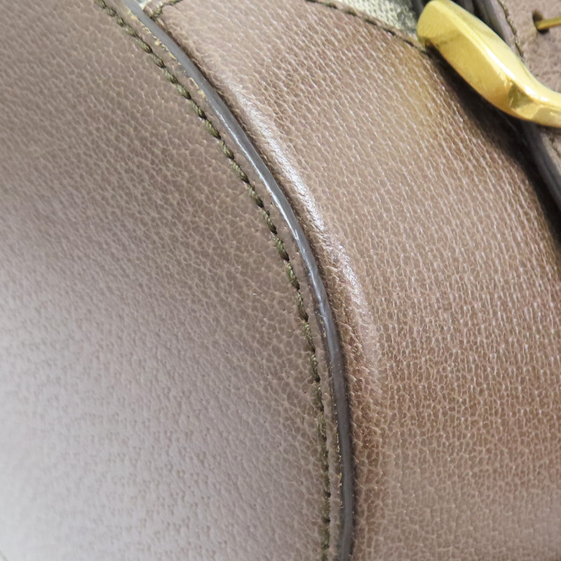 烏木色 PVC塗層帆布 水桶 兩用包【GUCCI 古馳】 473875-12