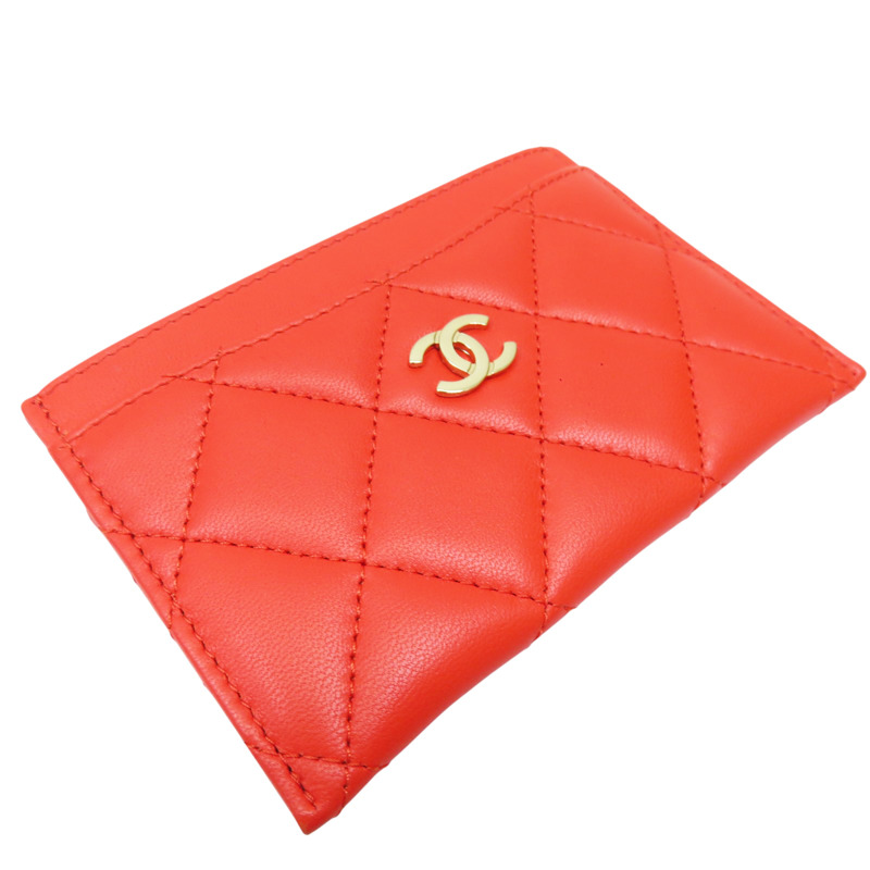 橘色 羊皮 名片夾【CHANEL 香奈兒】-2