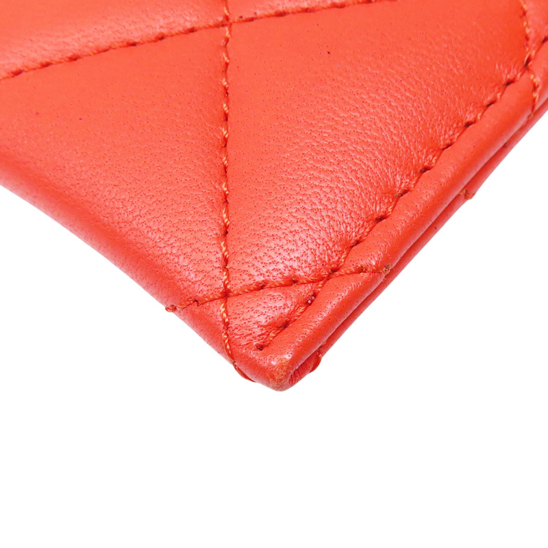 橘色 羊皮 名片夾【CHANEL 香奈兒】-9