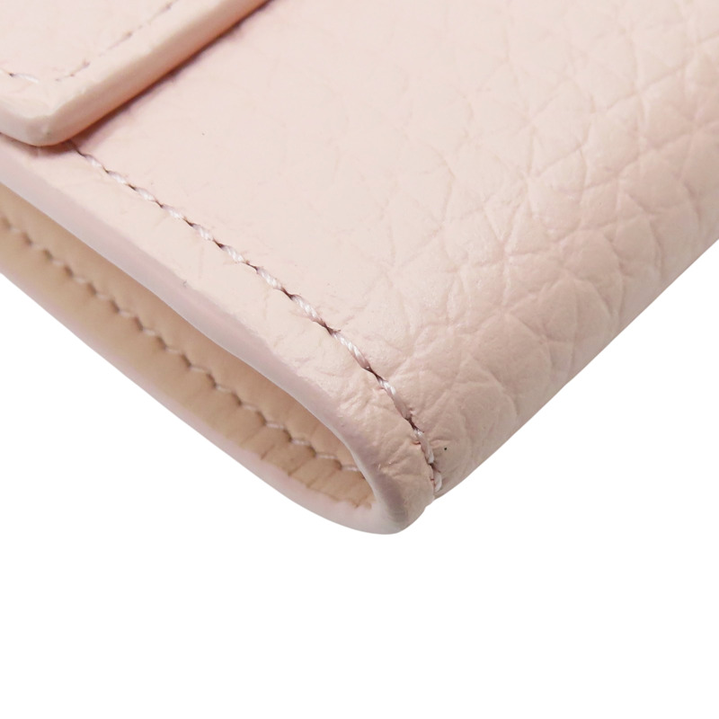 粉色 牛皮 扣式短夾【LOUIS VUITTON LV 路易威登】 M82361-8