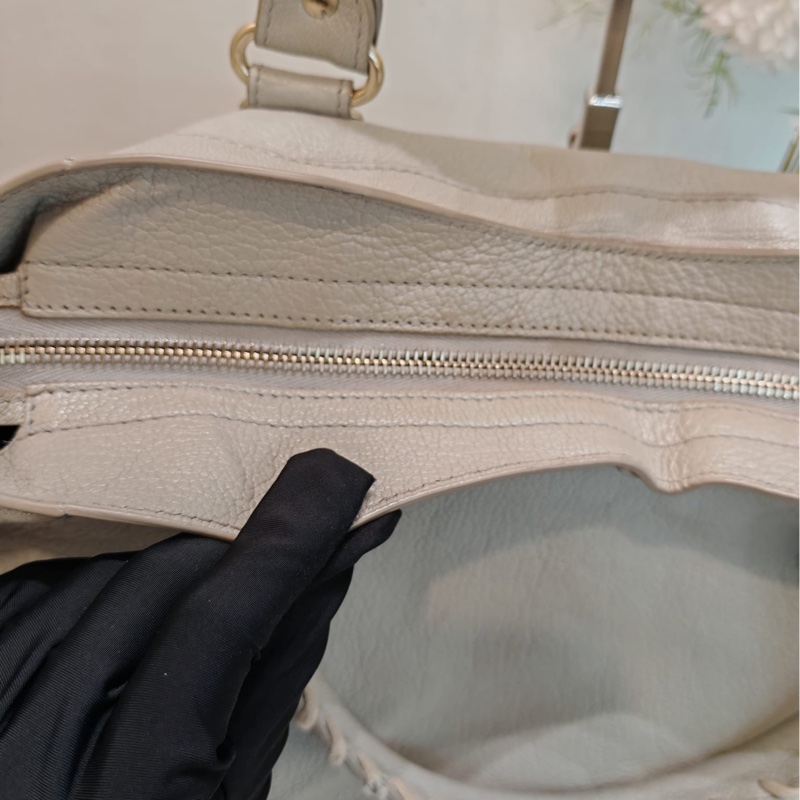 Balenciaga medium city bag 淺灰色-37