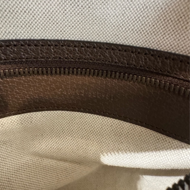 Gucci咖pvc紅綠織布後背包-43