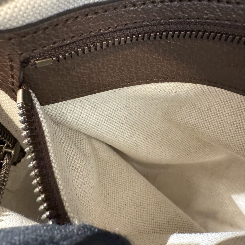 Gucci咖pvc紅綠織布後背包-44