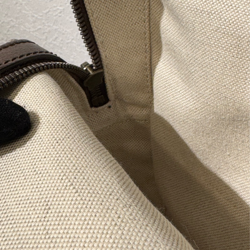 Gucci咖pvc紅綠織布後背包-47