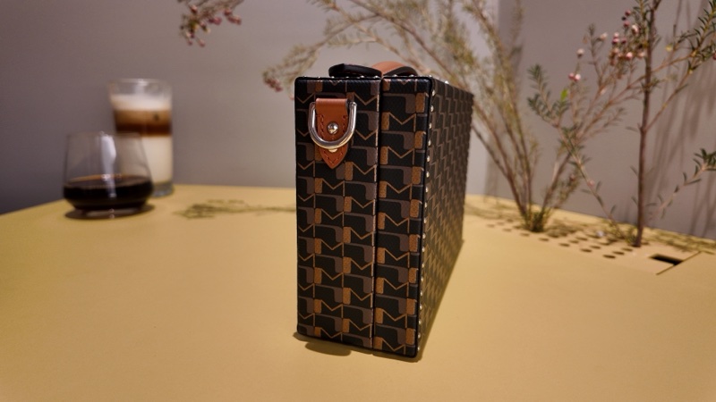 Moynat Little Suitcase Tolie 1920 碳黑與古銅箱包-4