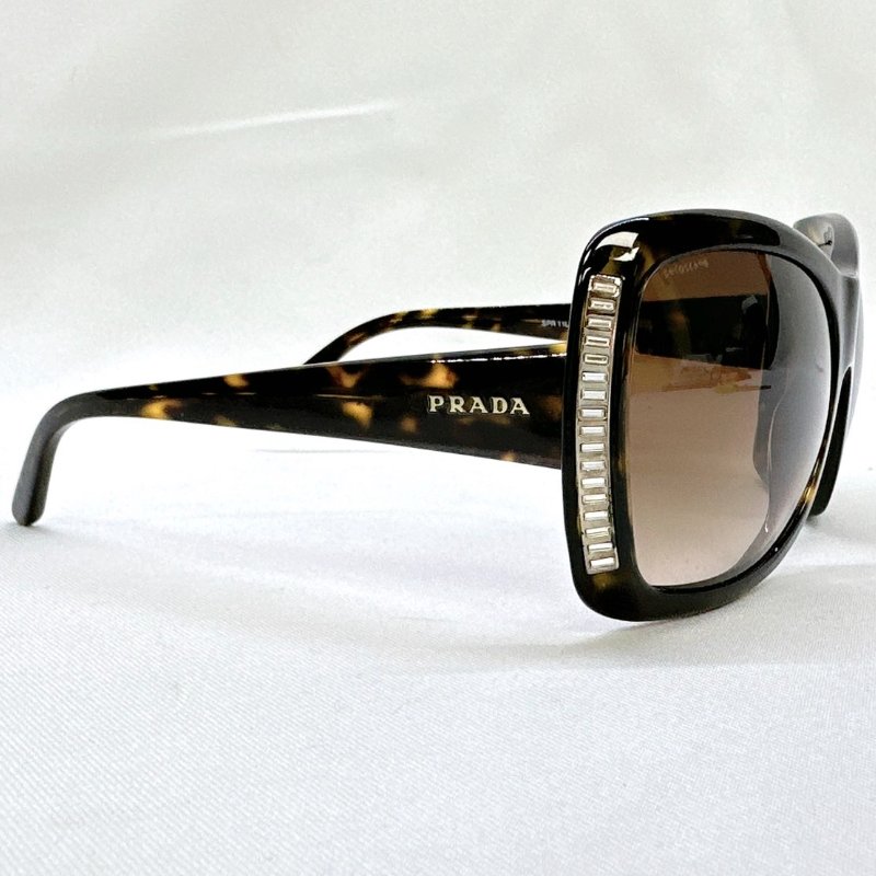 PRADA 豹紋膠框太陽眼鏡-4