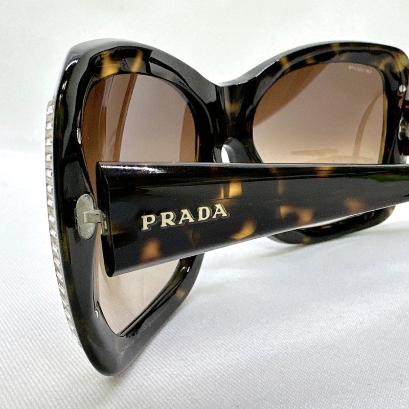 PRADA 豹紋膠框太陽眼鏡-5