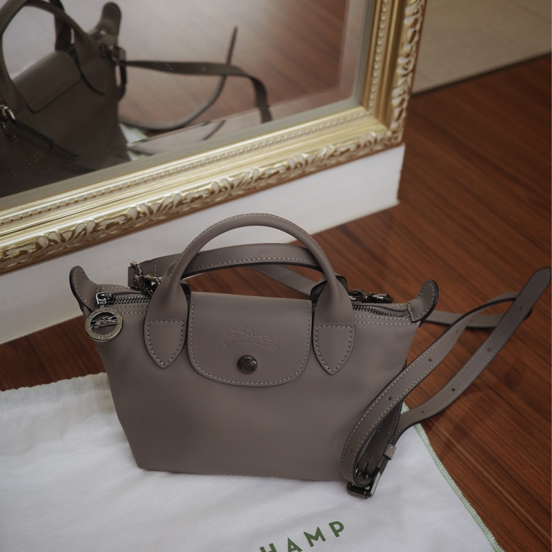 【自用自賣】 LONGCHAMP / LE PLIAGE XTRA /小水餃斑鳩色/ XS / 99新-0