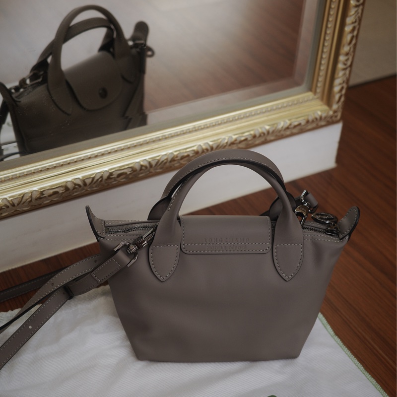 【自用自賣】 LONGCHAMP / LE PLIAGE XTRA /小水餃斑鳩色/ XS / 99新-1