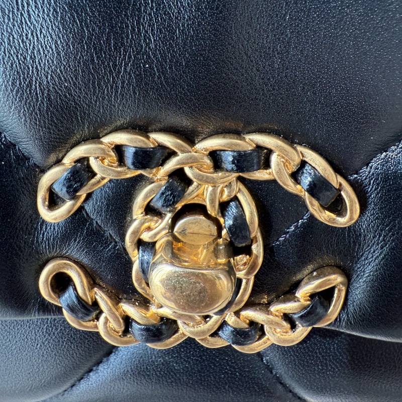 CHANEL 19bag 黑金 小號26cm-2