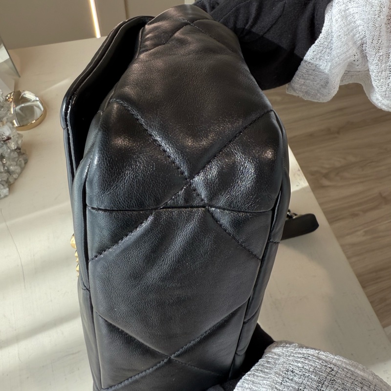CHANEL 19bag 黑金 小號26cm-9