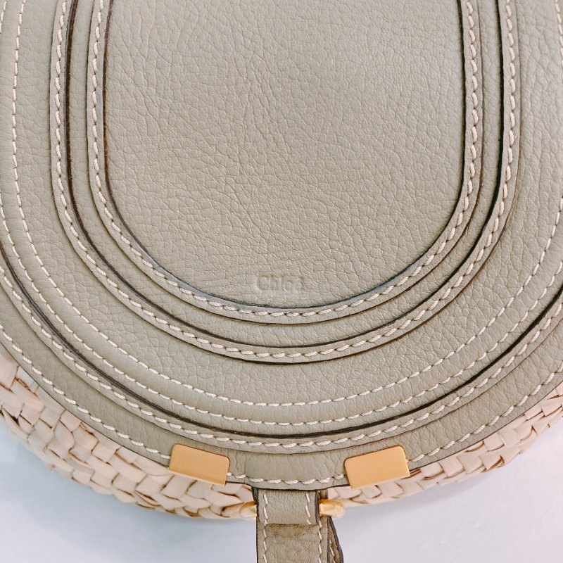MS0363 Chloe 蔻依 瑪西 草編織包 淡綠 Marcie Basket Crossbody Neutral x GHW Raffia-7