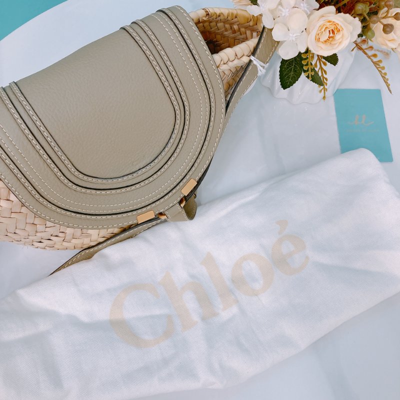 MS0363 Chloe 蔻依 瑪西 草編織包 淡綠 Marcie Basket Crossbody Neutral x GHW Raffia-16