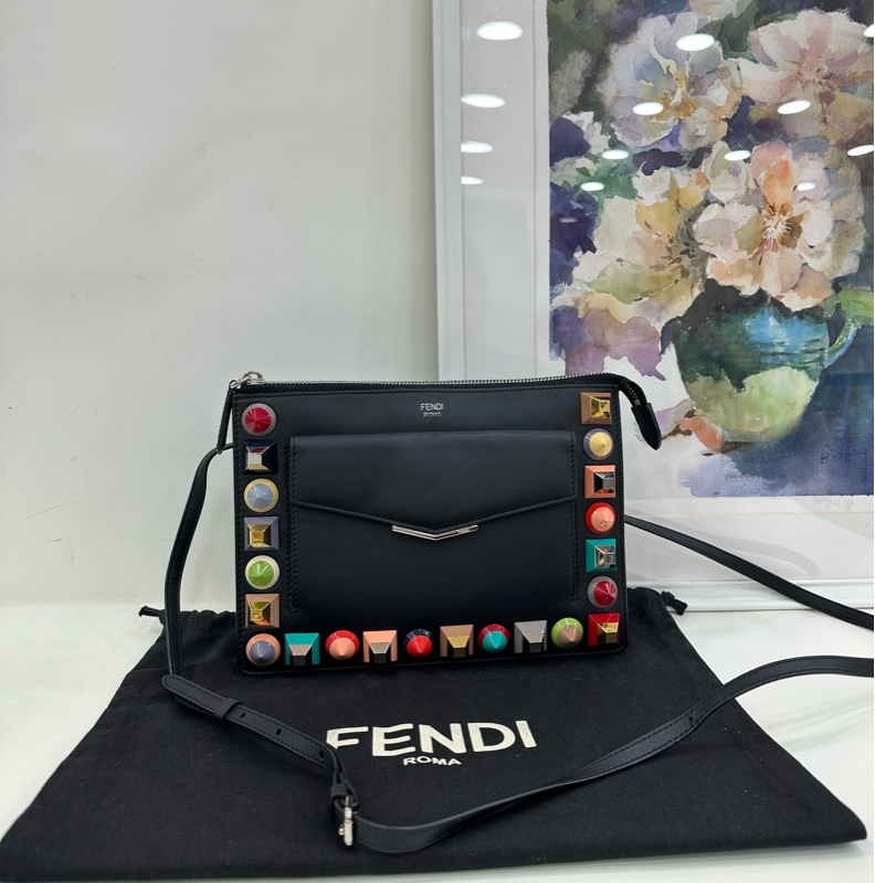 Fendi 彩色鉚釘手包 挎包二合一-0