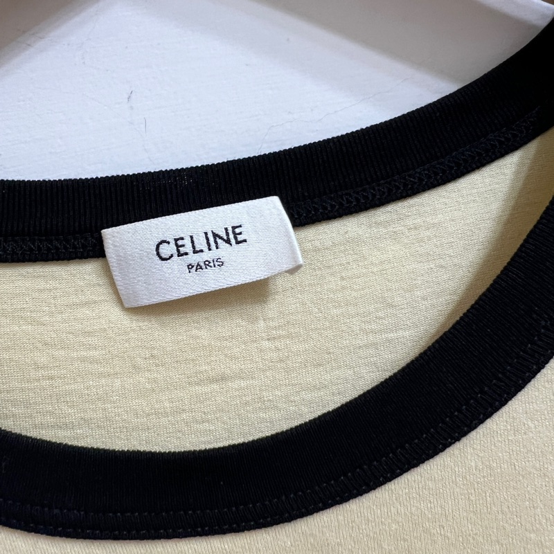 Celine 米黃色凱旋門T恤-3