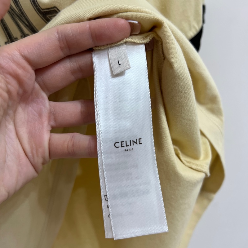 Celine 米黃色凱旋門T恤-4