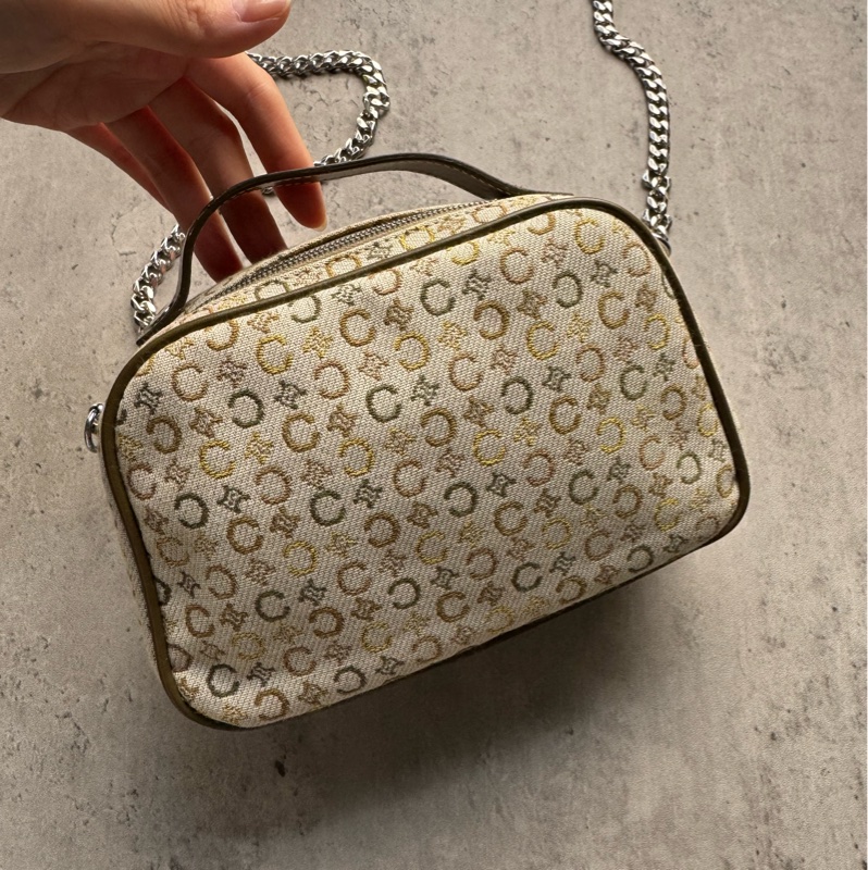 Celine 凱旋門 手提包 化妝包 斜背包 旅行隨身包 意大利製-4