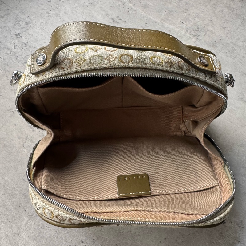 Celine 凱旋門 手提包 化妝包 斜背包 旅行隨身包 意大利製-23