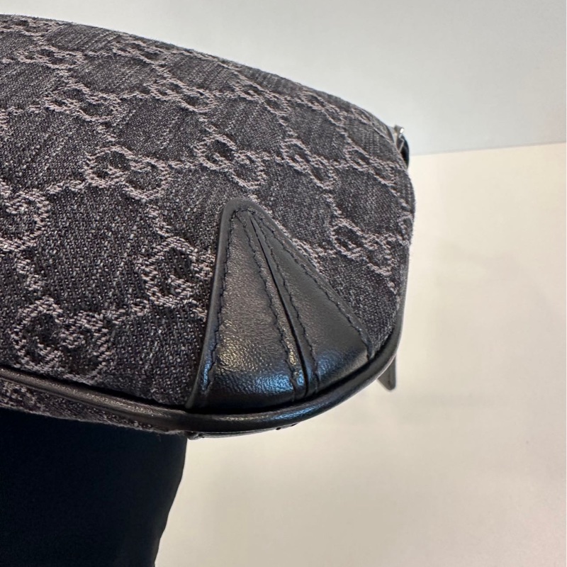 GUCCI 古馳 Horsebit Slim 牛仔 手提腋下包-7
