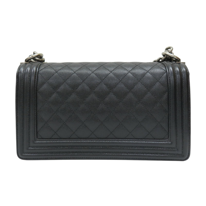 黑色牛皮 銀扣Boy25 兩用包 無卡 A67086【CHANEL 香奈兒】 A67086-1