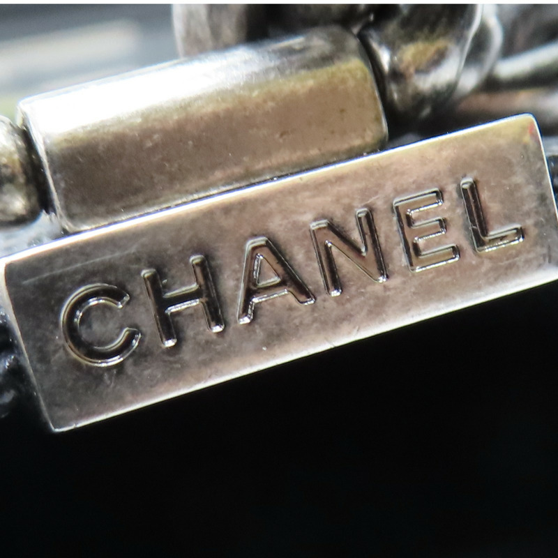 黑色牛皮 銀扣Boy25 兩用包 無卡 A67086【CHANEL 香奈兒】 A67086-17