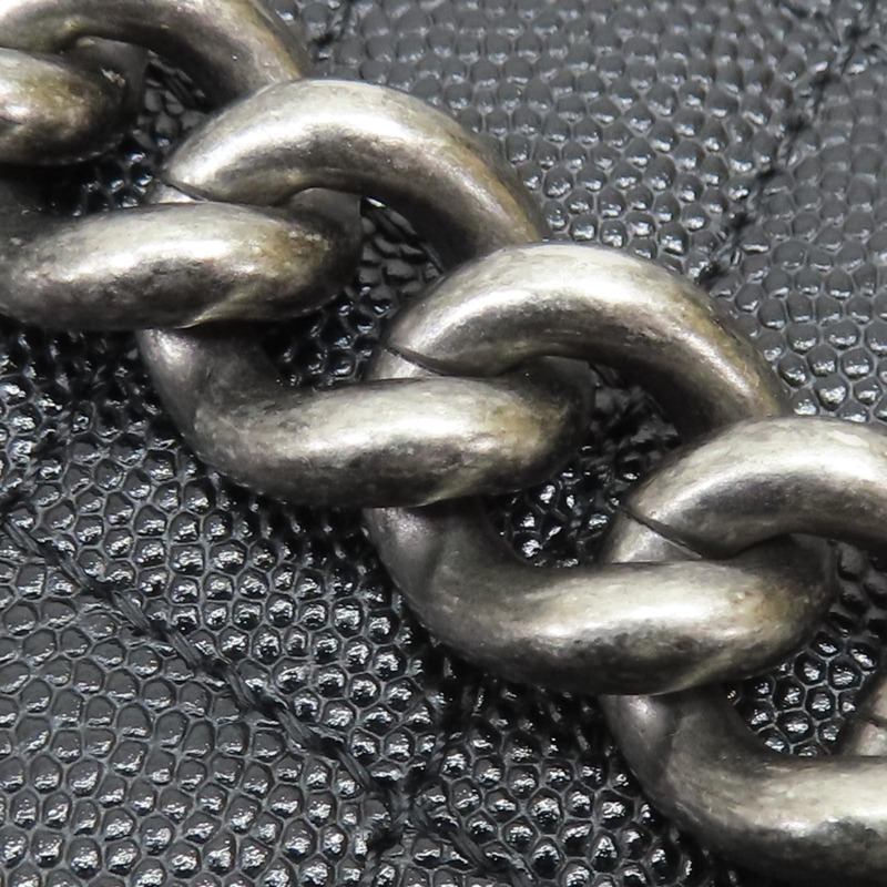 黑色牛皮 銀扣Boy25 兩用包 無卡 A67086【CHANEL 香奈兒】 A67086-18