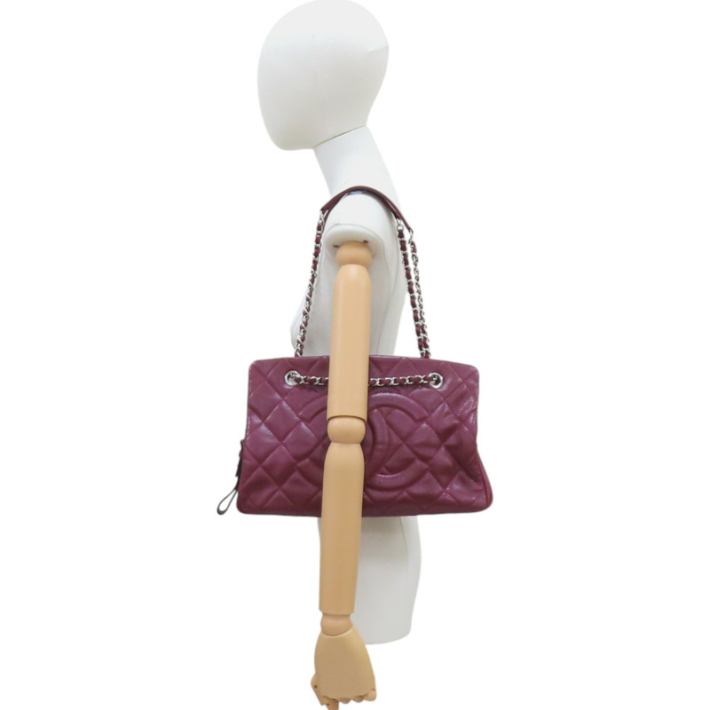 紅色牛皮 鍊帶肩背包【CHANEL 香奈兒】-12