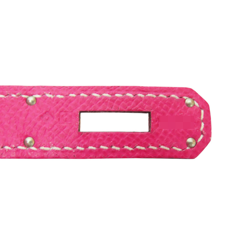 糖果粉色 Epsom牛皮 Birkin 35 柏金包 手提包 □Q刻 銀扣【HERMES 愛馬仕】-7