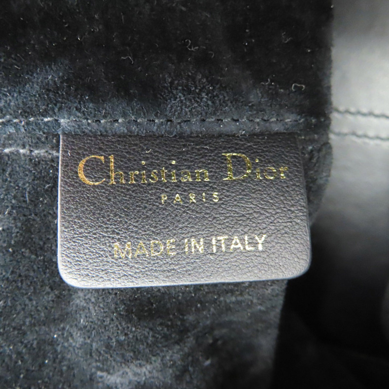 黑色 粗花呢 籐格紋 Toujours 肩背包【Dior 迪奧】-5