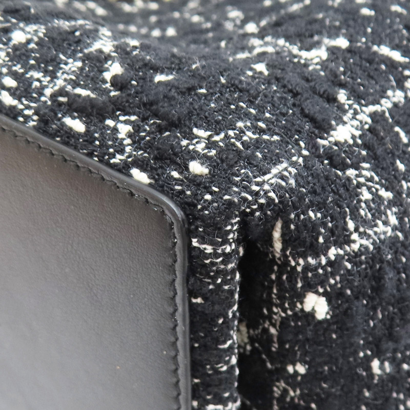 黑色 粗花呢 籐格紋 Toujours 肩背包【Dior 迪奧】-9