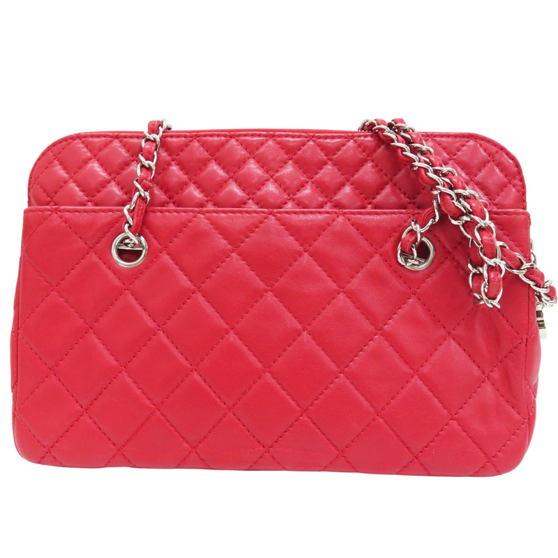 紅色 羊皮 鍊帶 肩背包【CHANEL 香奈兒】-0