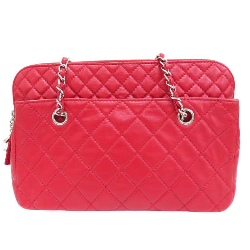 紅色 羊皮 鍊帶 肩背包【CHANEL 香奈兒】-1