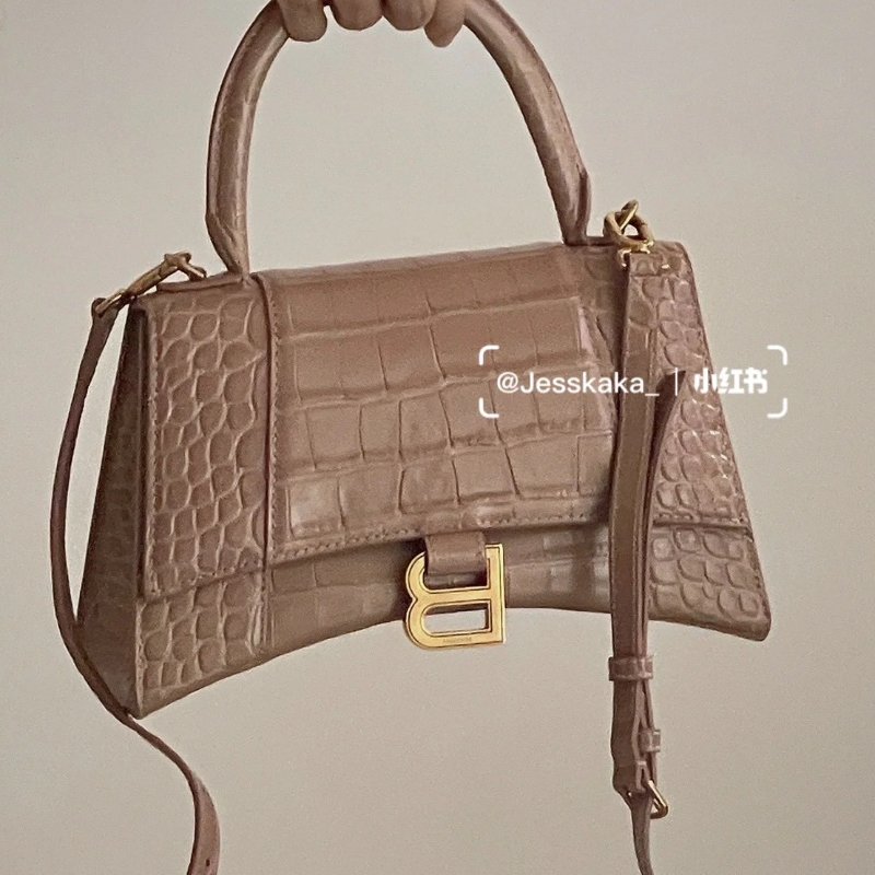 🏷Balenciaga.Hourglass 沙漏包 鱷魚壓紋 S /客人寄賣-30