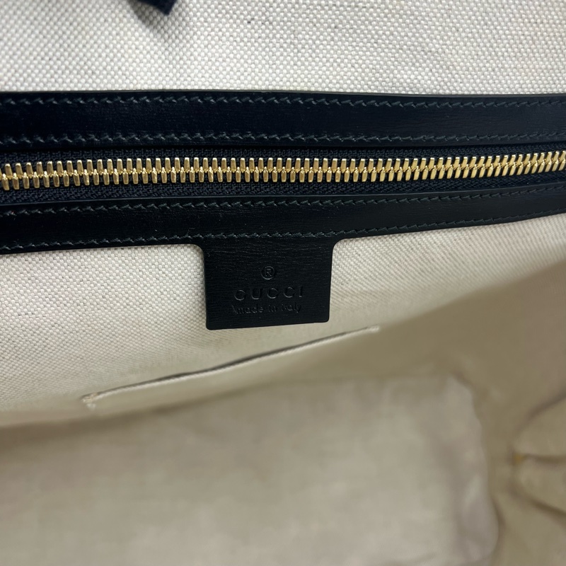 Gucci黑色复古马衔扣 贝壳包单肩-9