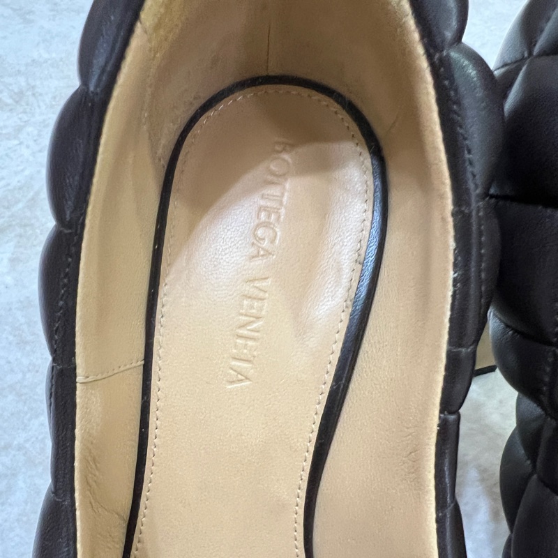Bottega Veneta BV 菱格菠蘿跟鞋 深巧克力棕 🍁秋天必備-4