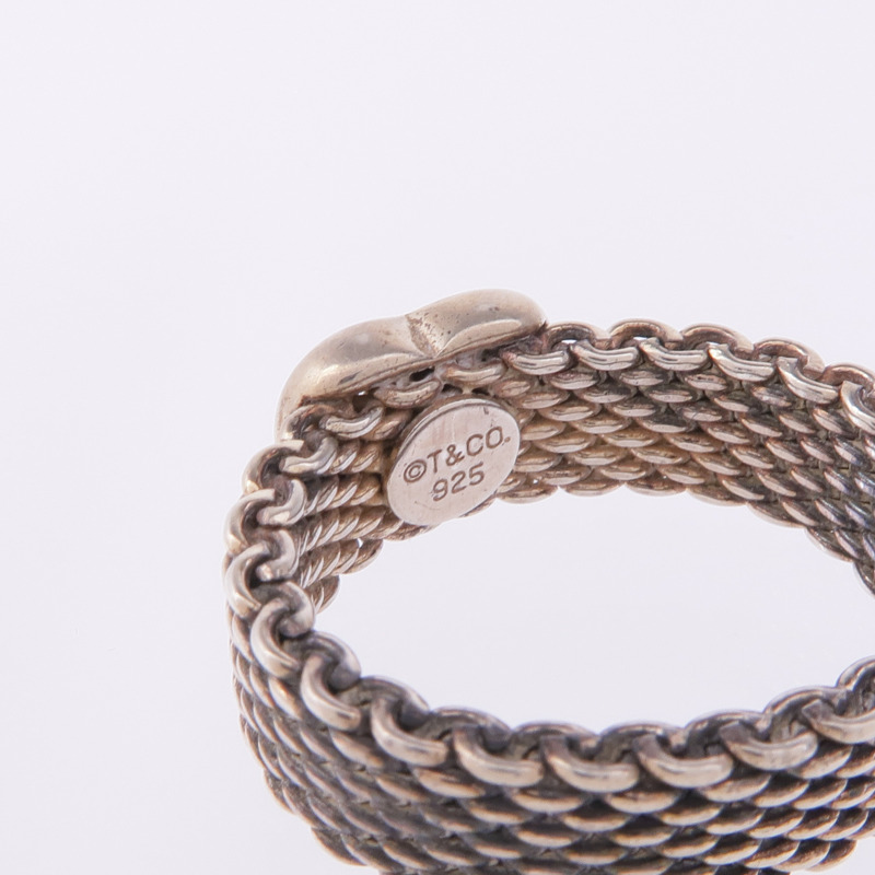 TIFFANY&CO 925純銀Estate Somerset Ring戒指US#5.75-4