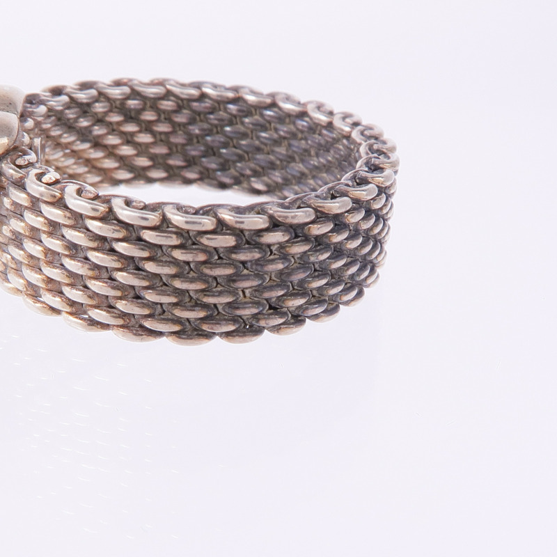 TIFFANY&CO 925純銀Estate Somerset Ring戒指US#5.75-7