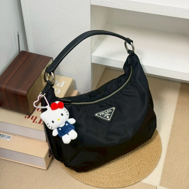 🏷Prada.hobo 碗豆包 小款-0