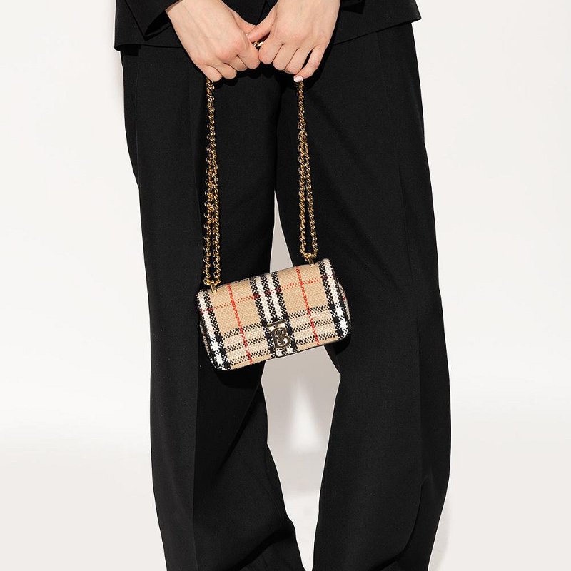 Burberry TB Lola 格紋 鏈條 包 迷你 17x10x3.5CM 現貨 原價57200-2