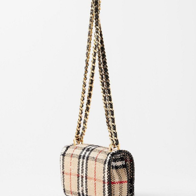 Burberry TB Lola 格紋 鏈條 包 迷你 17x10x3.5CM 現貨 原價57200-4