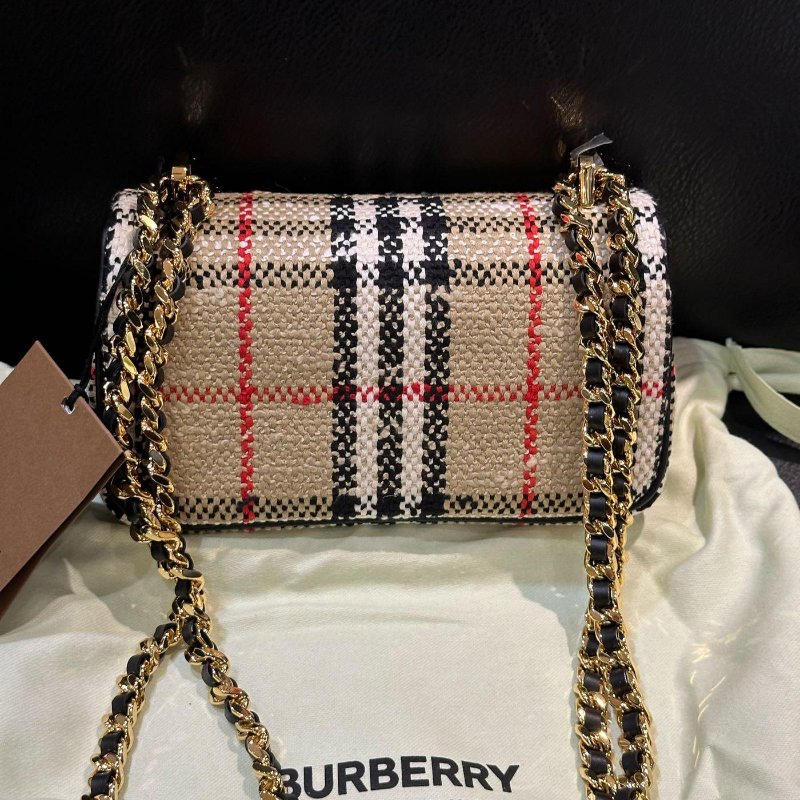 Burberry TB Lola 格紋 鏈條 包 迷你 17x10x3.5CM 現貨 原價57200-6