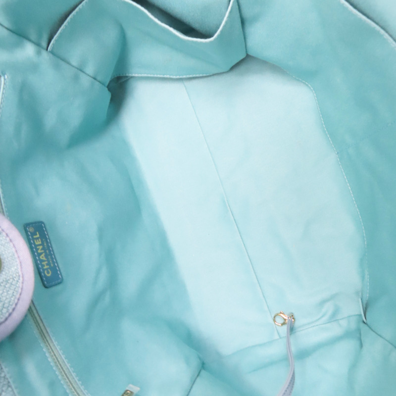 藍色 帆布 沙灘包 Deauville tote GM 两用包【CHANEL 香奈兒】-4