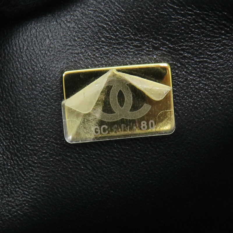 黑色 菱格紋牛皮 Top Handle 兩用包 【CHANEL 香奈兒】 AS5701-7