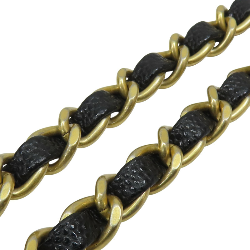 黑色 菱格紋牛皮 Top Handle 兩用包 【CHANEL 香奈兒】 AS5701-12