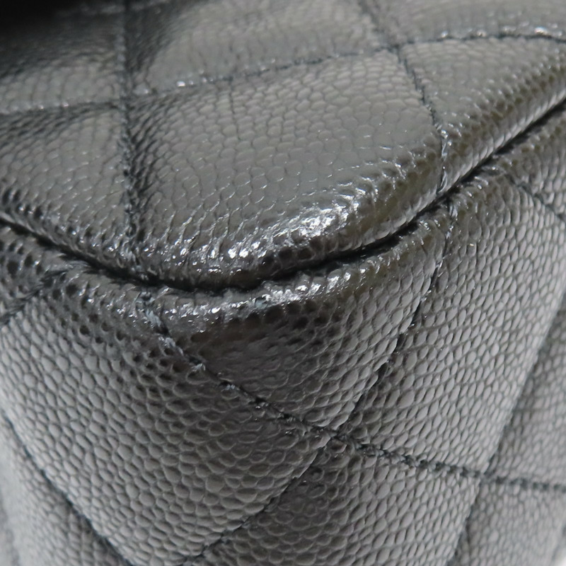 黑色 菱格紋牛皮 Top Handle 兩用包 【CHANEL 香奈兒】 AS5701-15