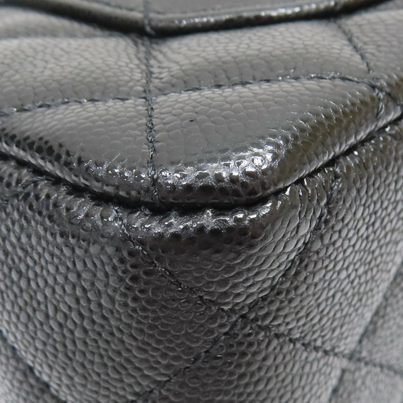 黑色 菱格紋牛皮 Top Handle 兩用包 【CHANEL 香奈兒】 AS5701-17